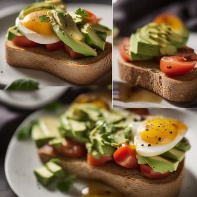 Avocado Toast aux Tomates et Oeufs