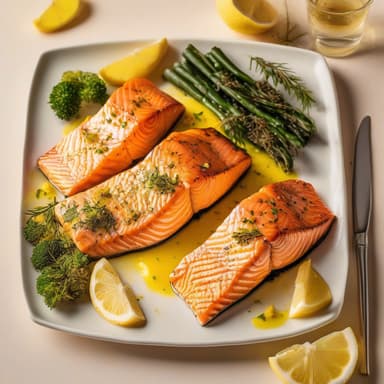 Pan-Seared Salmon with Lemon Butter