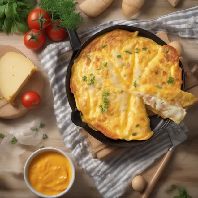 Cheesy Omelette aux Fromages