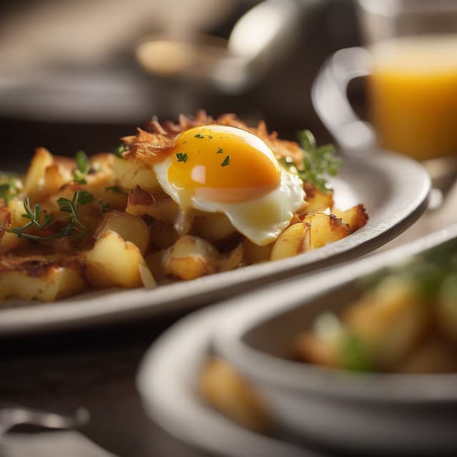 Potato and Egg Hash with Crispy Potato Crust