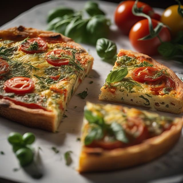 Tomato and Herb Frittata Tartine